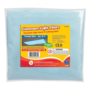 Tranquil Blue Classroom Light Filters